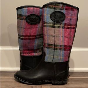 Plaid Rainboots